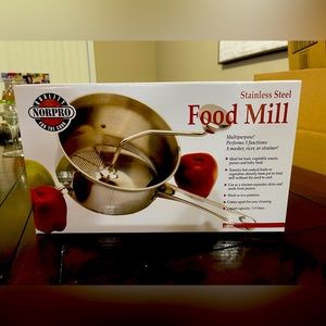 NORPRO Stainless Steel Food Mill: 2 Quart Capacity - New in Box